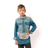 Kibou Kids Belt Bag - Silver Canvas