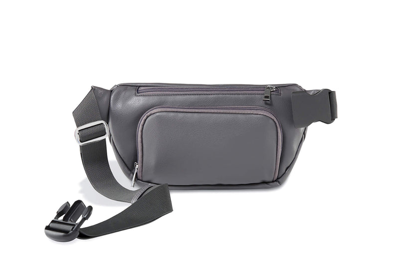 Satin Bum Bag in Charcoal - Baby Baby Inc