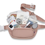 Our diaper bag and fanny packs can fit all of your essentials with your pets or children like food, bottles, car keys, wallet and more with room to grow