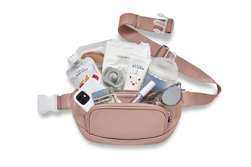 Our diaper bag and fanny packs can fit all of your essentials with your pets or children like food, bottles, car keys, wallet and more with room to grow